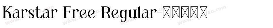 Karstar Free Regular字体转换